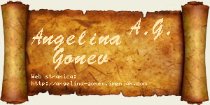 Angelina Gonev vizit kartica
